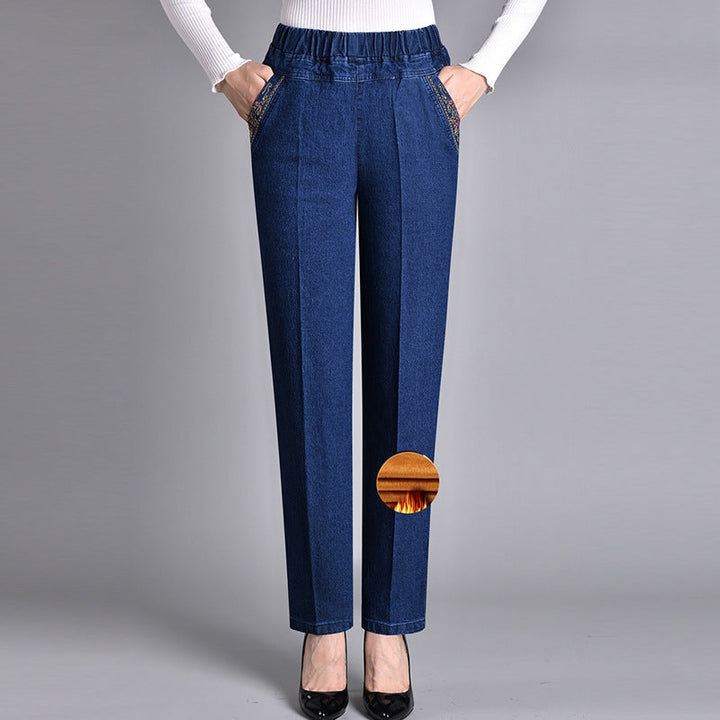 Hilda – Bekväma denimbyxor med elastisk midja