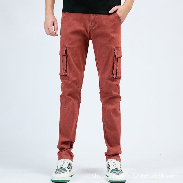 Hedrik - Svart tapered cargo byxa