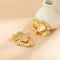 Gleam Gold Earrings | 18K Gold Plated Gingko Biloba Design for Women