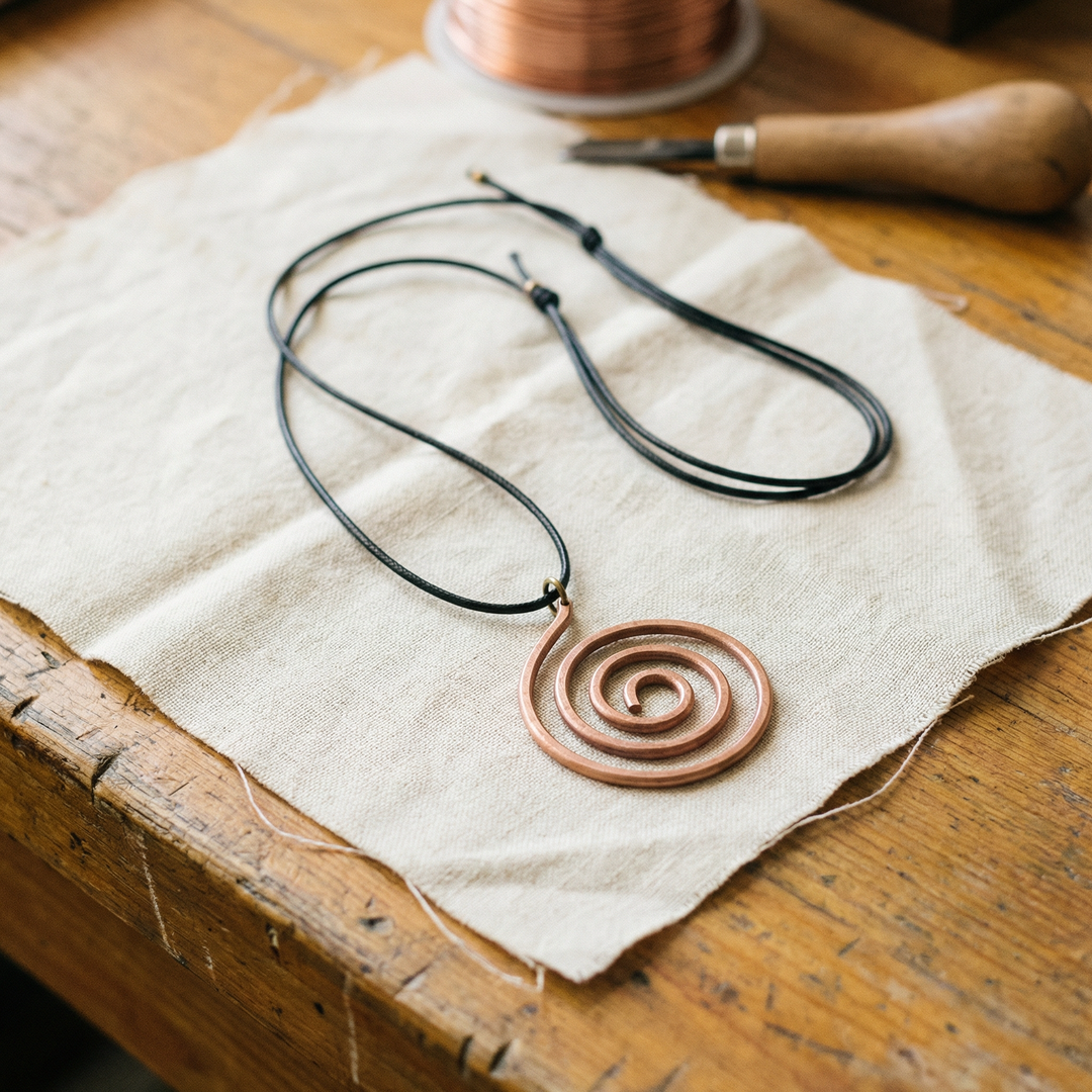 Eamon – Timeless Spiral Pendant Necklace