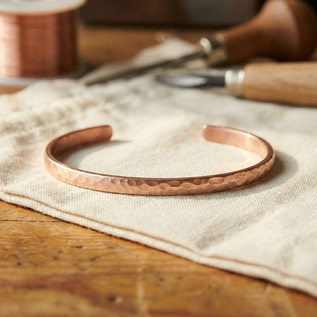 Eamon – Delicate Copper Anklet