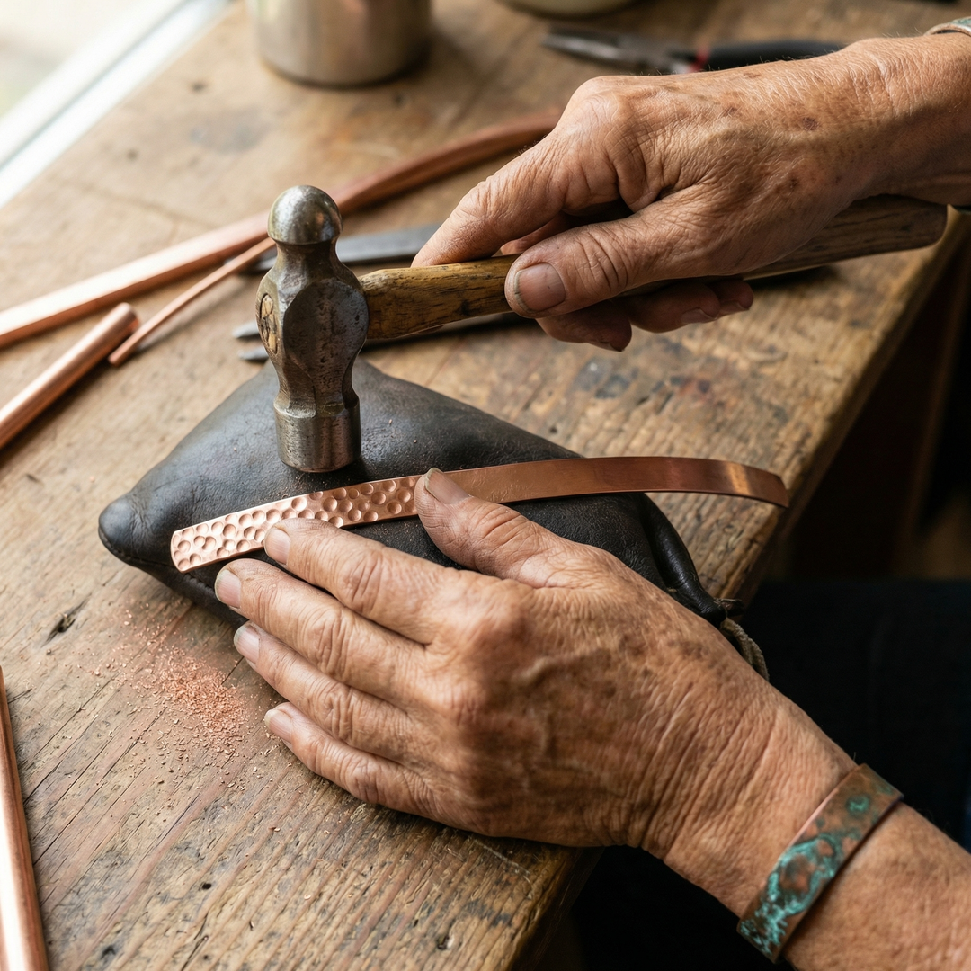 Eamon – Delicate Copper Anklet