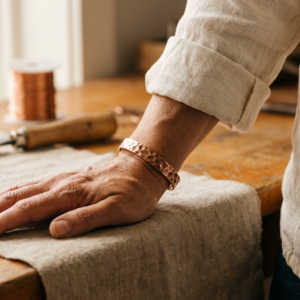 Eamon – Handcrafted Textured Bracelet