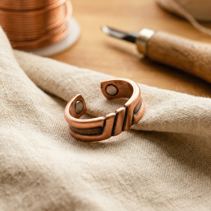 Alaric – Elegant Handcrafted Copper Ring