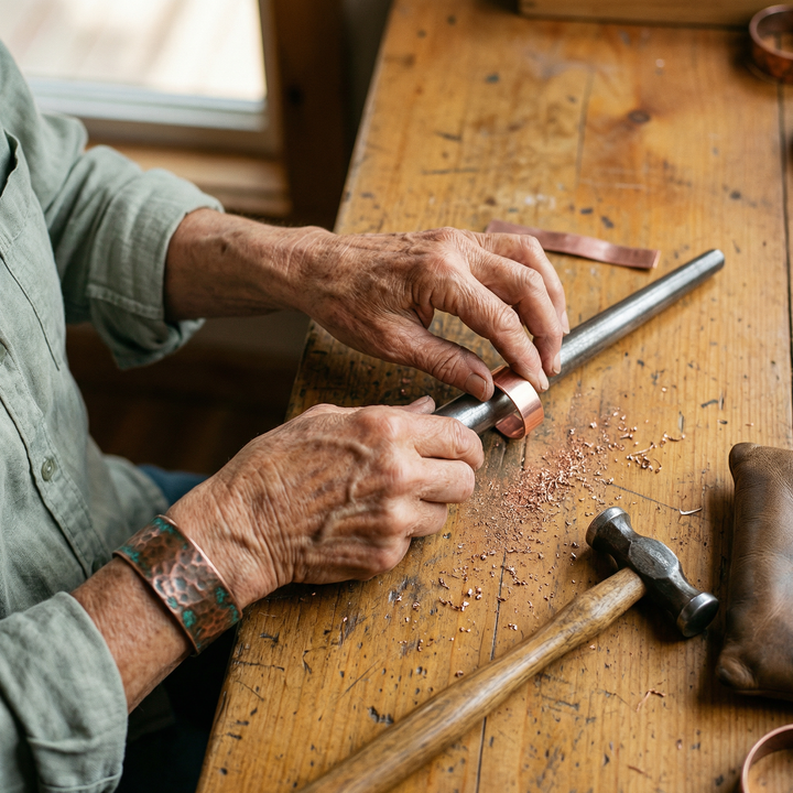 Alaric – Elegant Handcrafted Copper Ring