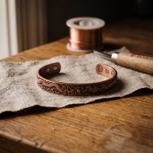 Eamon – Handcrafted Dragon Cuff Bracelet