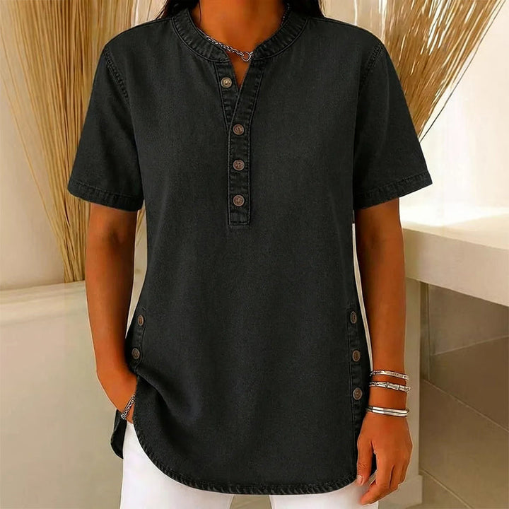 Tyra – Denimtopp med avslappnad elegans