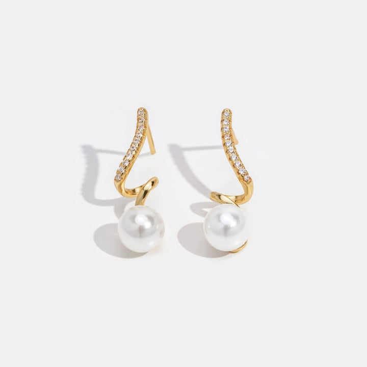Pearl Wave Earrings